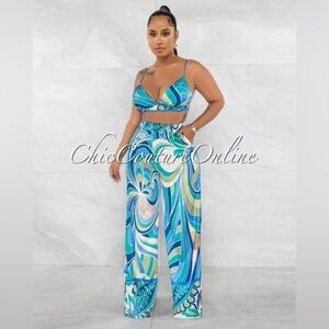 Paisley Print Set - Blue